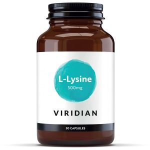 Viridian L-lysine 500mg 30 Vegetarian Capsules
