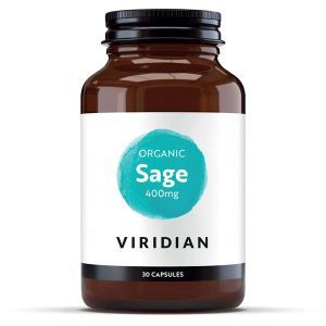 Viridian Organic Sage 400mg 30 Vegetarian Capsules