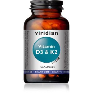 Viridian Vitamin D3 1000iu & K2 90 Vegan Capsules