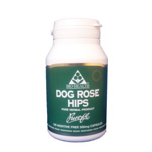 Bio-health Dog Rosehips 500mg 120 Vegetarian Capsules