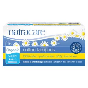 Natracare Organic All Cotton Applicator Tampons X 16  (super)