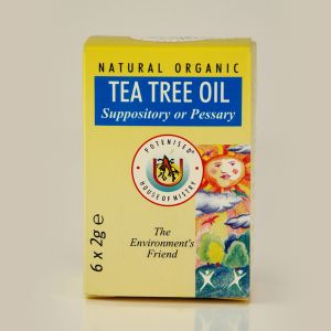 Natural Tea Tree Oil Suppository Or Pessary 6x2gs