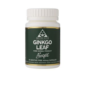 Bio-health Ginkgo Leaf 450mg 60 Vegetarian Capsules