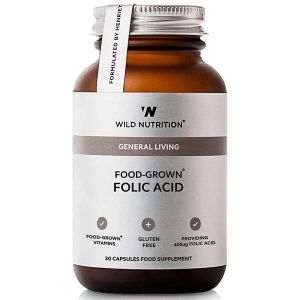 Wild Nutrition General Living Food-Grown Folic Acid 30 Capsules