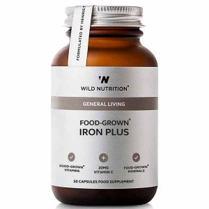 Wild Nutrition General Living Food-Grown Iron Plus 30 Capsules