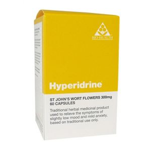 Bio-health Hypereridrine (formerly St. Johns Wort) 300mg 60 Vegetarian Capsules