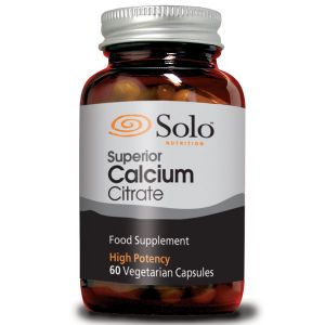 Solo Nutrition High Potency Superior Calcium Citrate 60 Vegetarian capsules