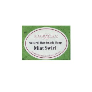 Baldwins Luxury Handmade Mint Swirl Soap 100g