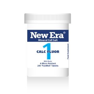 New Era Mineral Cell Salts No.1 Calc Fluor (calcium Flouride) 240 'fastmelt' Tablets