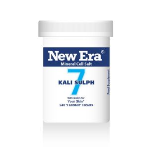 New Era Mineral Cell Salts No.7 Kali Sulph (potassium Sulphate) 240 'fastmelt' Tablets
