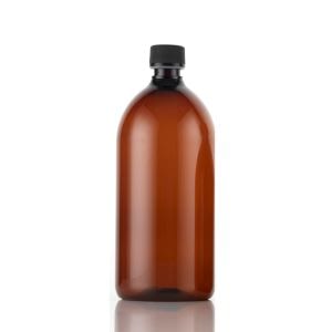 Plastic Amber (PET) Bottles 1000ml