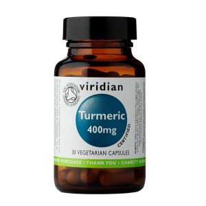 Viridian Organic Turmeric 400mg Vegetarian Capsules