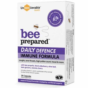 Unbeelievable Bee Prepared Daily Defence Immune Support 30 Capsules