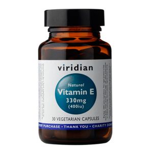 Viridian Natural Vitamin E 330mg (400iu) 30 Vegetarian Capsules