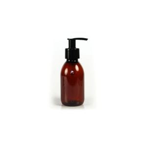 Plastic Amber (PET) Bottles with Pump Tops 150ml