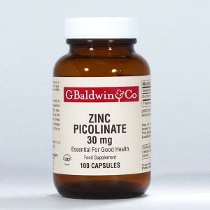 Baldwins Zinc Picolinate 30mg 100 Capsules