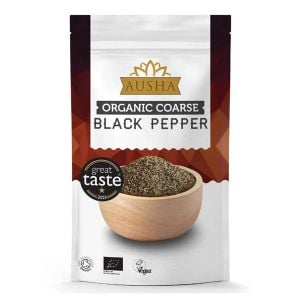 Ausha Organic Coarse Black Pepper 200g
