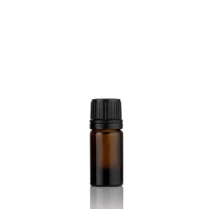 Alpha Glass Bottles with Plain Screw Caps 5ml
