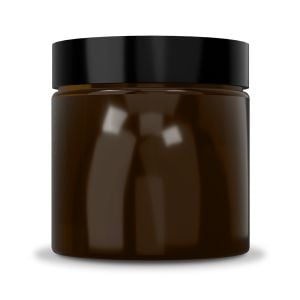 Amber Glass Wide Mouth Jars 120ml
