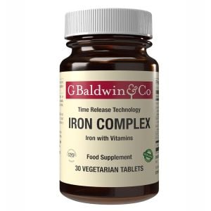 Baldwins Iron Complex 29mg (prolonged Release) 30 Vegetarian Tablets