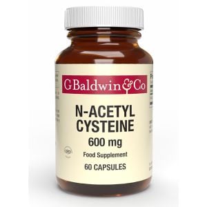 Baldwins N-acetyl Cysteine 600mg 60 Capsules