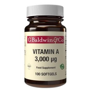Baldwins Vitamin A 10,000 Iu (3000 ug) 100 Softgels