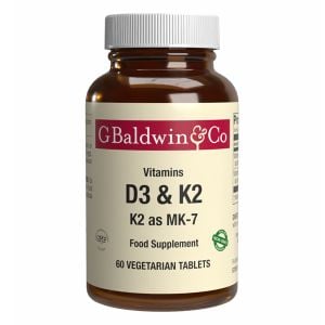 Baldwins Vitamin D3-K2 60 Tablets