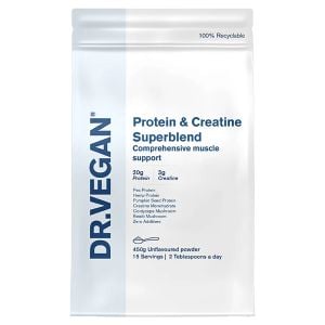 Dr. Vegan Protein and Creatine Superblend  unflavoured powder 450g