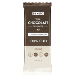 BeKeto Caramelized Hazelnut Vegan Chocolate Bar 80g