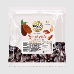 Biona Organic Dark Chocolate Brazil Nuts 80g