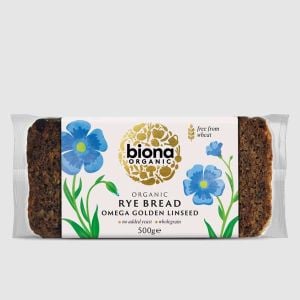 Biona Organic Omega Golden Linseed Rye Bread 500g