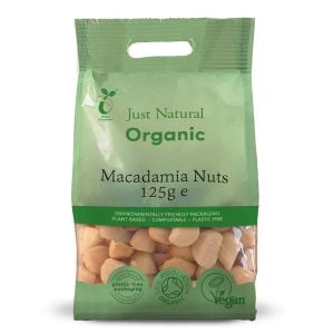 Just Natural Organic Macadamia Nuts 125g