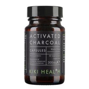Kiki Health Activated Charcoal 300mg 50 Vegetarian Capsules