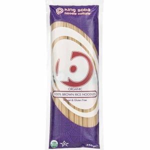 King Soba Organic 100% Brown Rice Noodles 250g
