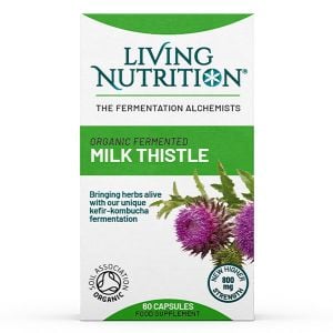 Living Nutrition Organic Fermented Milk Thistle 60 caps
