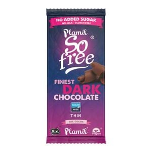 Plamil So Free Finest Thin Dark Chocolate No Added Sugar 80g