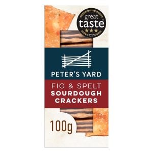 Peter's Yard Fig and Spelt Sourdough Crackers 100g
