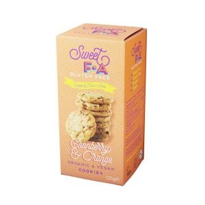 Sweet FA Organic Gluten Free Orange and Cranberry Vegan Cookies 125g
