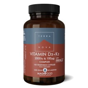 Terranova Vitamin D3 2000iu & K2 100mcg 100 caps