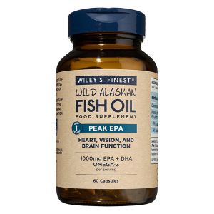Wiley's Finest Wild Alaskan Fish Oil Peak EPA 1000mg EPA+DHA 60 capsules