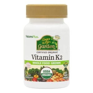 Natures Plus Source of Life Garden Vitamin K2 120mcg 60 Vegan Capsules