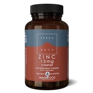 Terranova Zinc Complex 15mg 100 Vegetarian Capsules