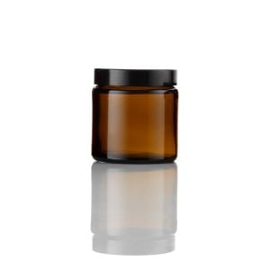 Amber Glass Wide Mouth Jars 120ml