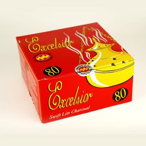 Excelsior Instant Lighting Charcoal Box Of 8 X 10 Disc Packets
