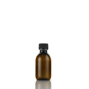 Plastic Amber (PET) Bottles 150ml