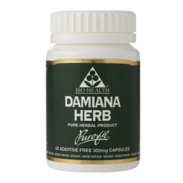 Bio-health Damiana Herb 300mg 60 Vegetarian Capsules | G Baldwin & Co