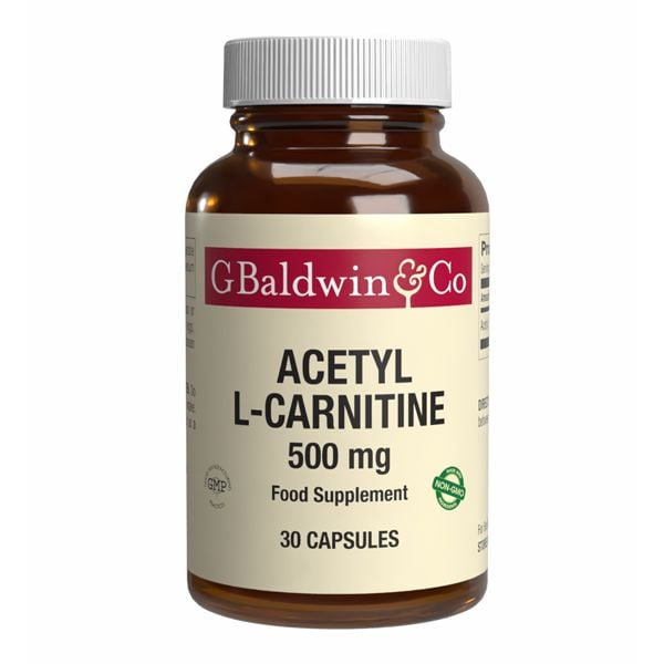 Baldwins Acetyl L-carnitine 500mg 30 Capsules | G Baldwin & Co Baldwins Acetyl L-carnitine 500mg 30 Capsules | G Baldwin & Co