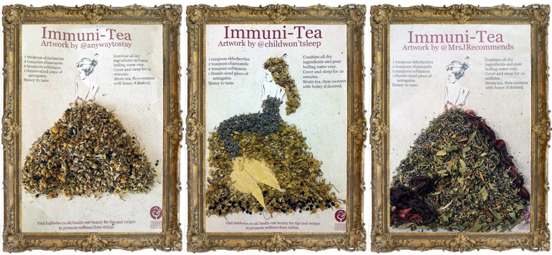 Our New Herbal Tea Themed Herb Art, Created By Bloggers!