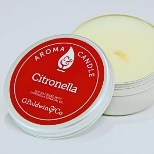 Natural Insect Repellents and Bite Remedies - Citronella Aroma Candle