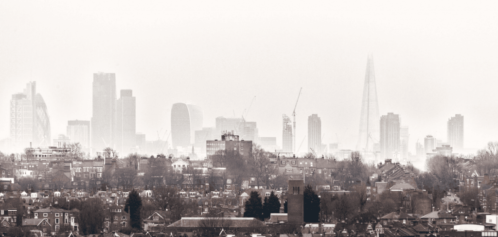 London Skyline In Winter